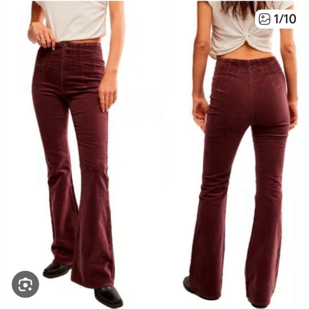 Free People/ We The Free Jayde Cord Flare
Jeans In Chocolate Truffle Size 29.
